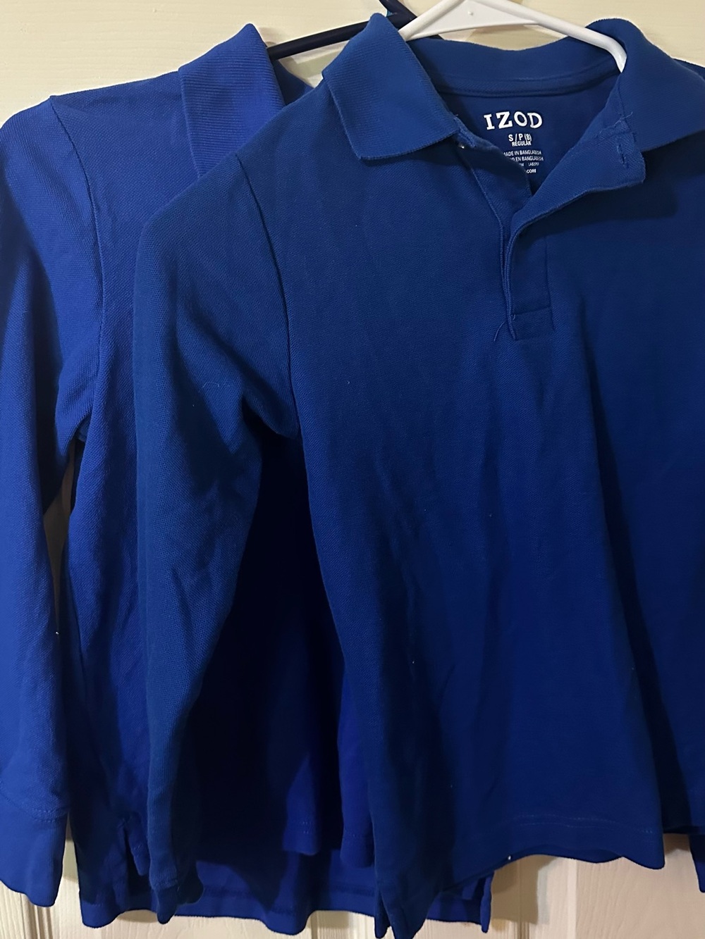 IZOD Boys Long-Sleeve Polo Shirt - Royal Blue